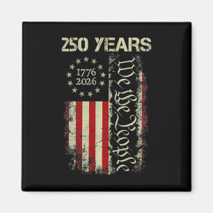 Aimant 250 Ans Amérique 1776 2026 Nous Le Peuple Drapeau