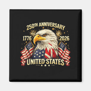 Aimant 250 Ans Anniversaire Américain 1776-2026 Drapeau U