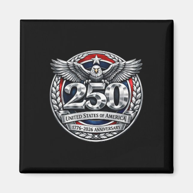 Aimant 250 Ans Anniversaire Amérique 250e Indépendance D (Devant)