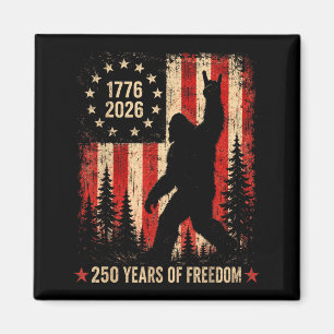 Aimant 250 Ans Bigfoot Américain Patriotique 1776-2026