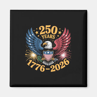 Aimant 250 Ans d'Amérique 250e Anniversaire 1776 2026 Éta