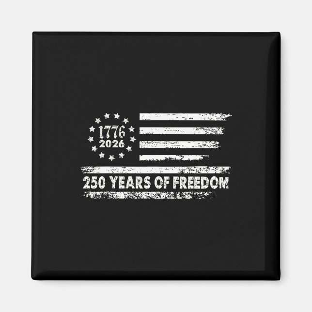Aimant 250 Ans De Liberté 1776 2026  (Devant)