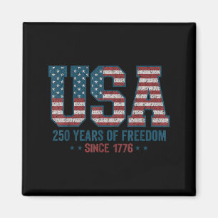 Aimant 250 ans de liberté États-Unis 1776 2026 4 juillet