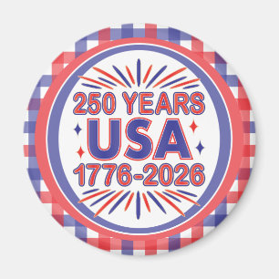 Aimant 250 ans États-Unis   1776–2026 Semiquincentenaire