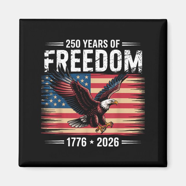 Aimant 250e anniversaire américain 2026 ans de liberté  (Devant)