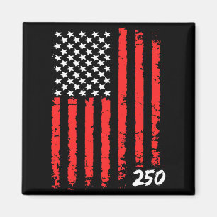 Aimant 250e anniversaire du drapeau noir Aamerica Aameric
