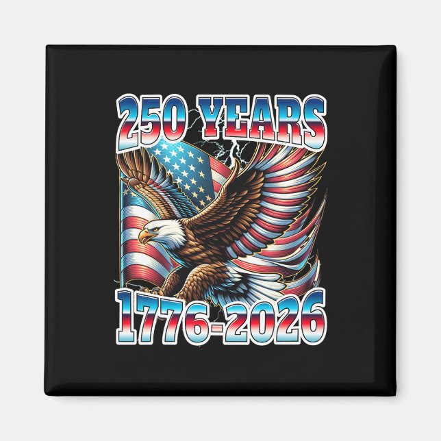 Aimant 250e anniversaire États-Unis  (Devant)