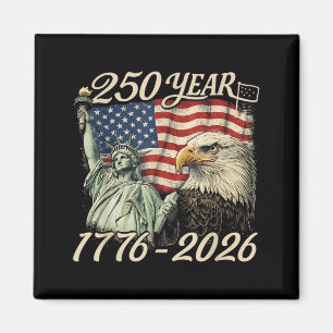 Aimant 250e anniversaire USA 250 ans américain 4 juillet
