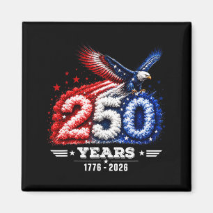Aimant 250e anniversaire Usa Patriotique 250 Ans