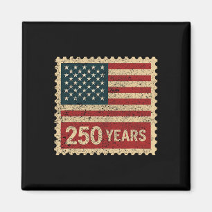 Aimant 250e anniversaire Vintage 250 Ans Drapeau Américai