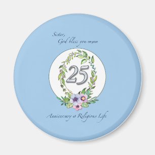 Aimant 25e anniversaire de la couronne catholique et de l