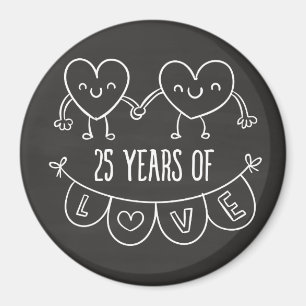 Aimant 25e Anniversary Poison Chalk Hearts