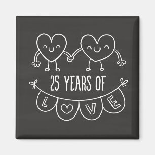 Aimant 25e Anniversary Poison Chalk Hearts