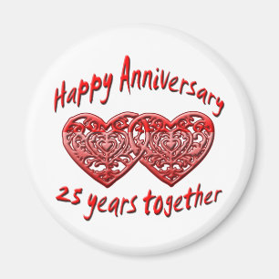 Aimant 25ème. Anniversaire