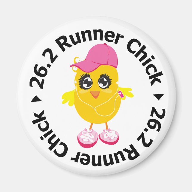 Aimant 26.2 Runner Chick (Devant)