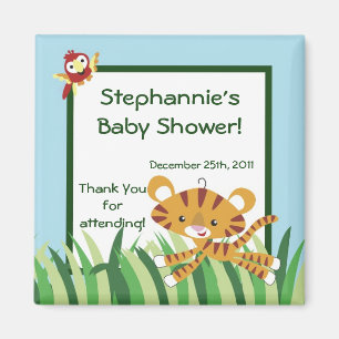 Aimant 2"" animal de jungle de forêt humide d'aimant de