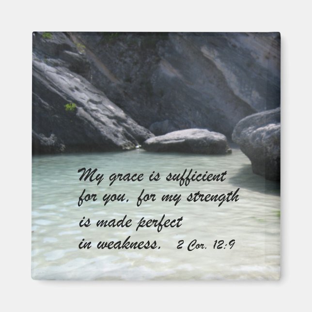 Aimant 2 Cor. 12:9 (Devant)