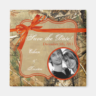 Aimant 2"x2" Enregistrer la date Chasseurs d'aimant Camof