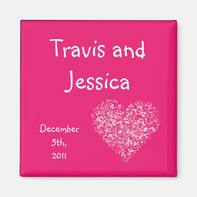 Aimant 2"x2" Favoriser l'aimant rose pétales floraux Rose (Devant)