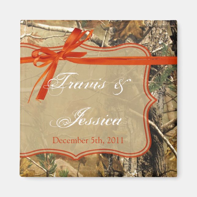 Aimant 2"x2" Favoriser les chasseurs d'aimant Camoflouge  (Devant)