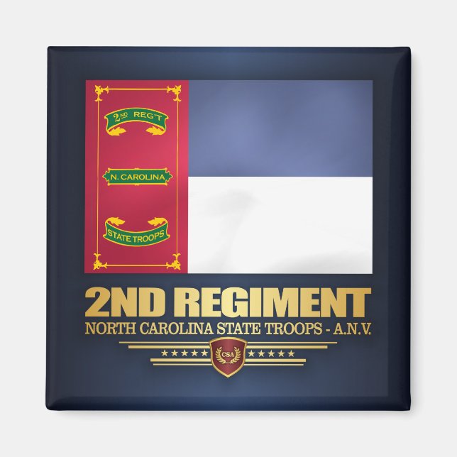 Aimant 2e Régiment, Troupes d'État de Caroline du Nord (Devant)