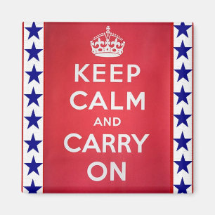 Aimant 2ÈME GUERRE MONDIALE vintage gardent le calme et