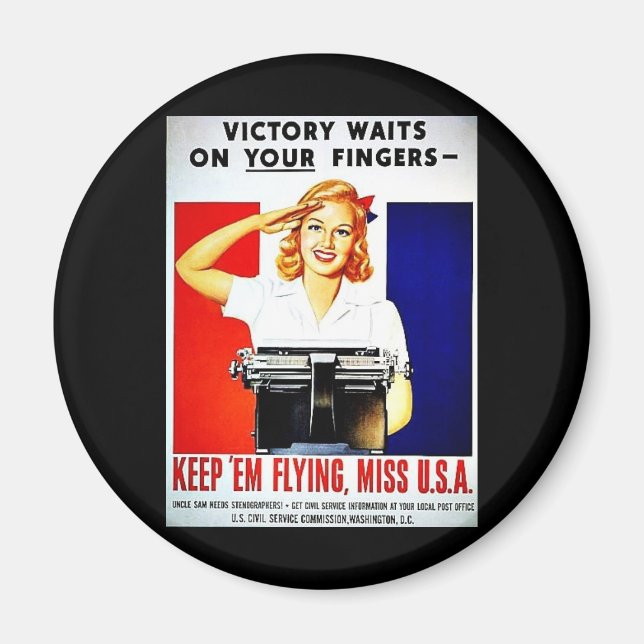 Aimant 2ème guerre mondiale volant2 (Devant)