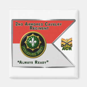 Aimant 2nd Armored Cavalry Regiment Guidon