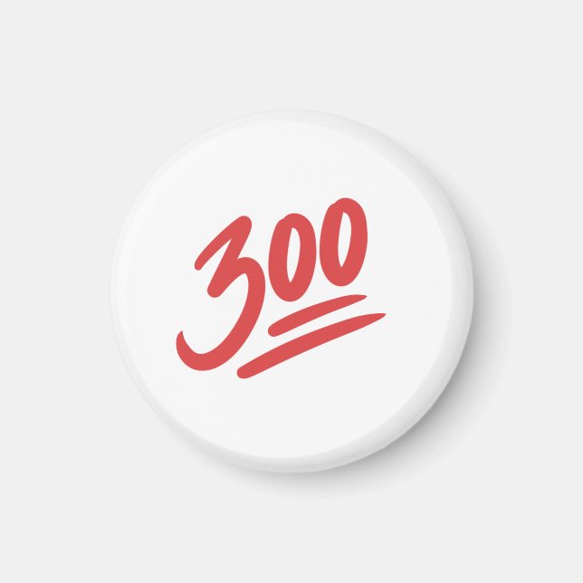 Aimant 300 Emoji | Bowling Perfect Game Score (Devant)