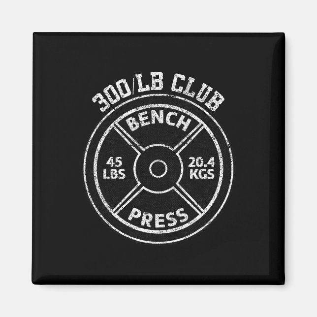 Aimant 300 Lbs Pound Bench Press Club Gym Weightlifting P (Devant)