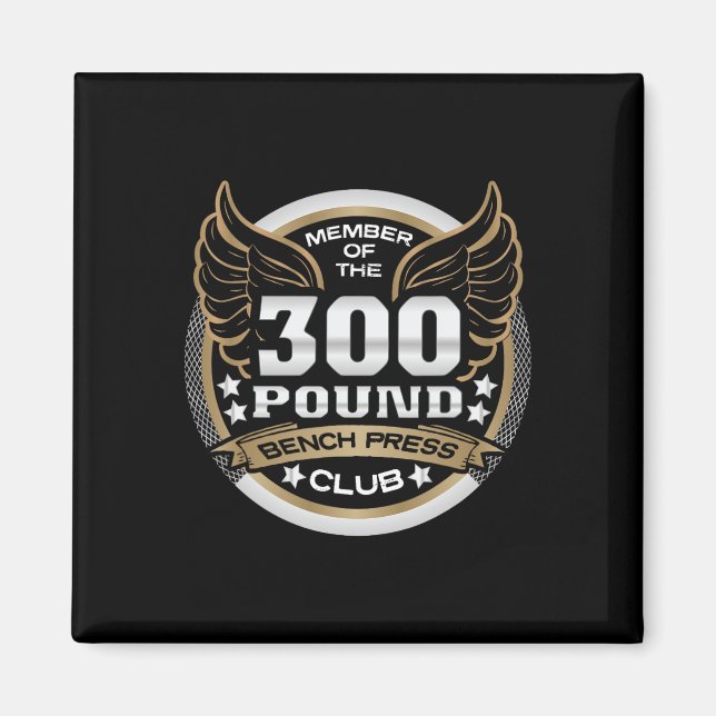 Aimant 300 Pound Bench Press Club For Powerlifter Weightl (Devant)