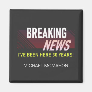 Aimant 30 Anniversaire du travail 30e employé Acrylique A