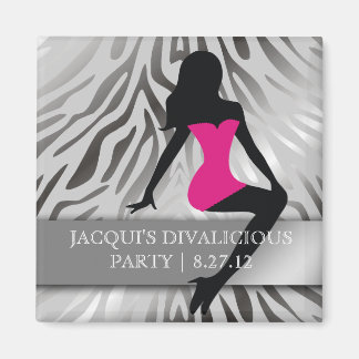 Aimant 311-Bombshell Silhouette Party Favor