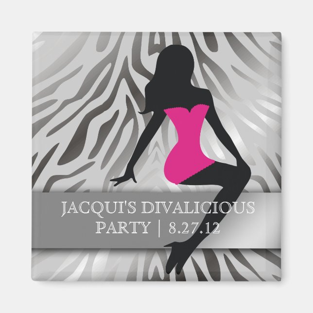 Aimant 311-Bombshell Silhouette Party Favor (Devant)