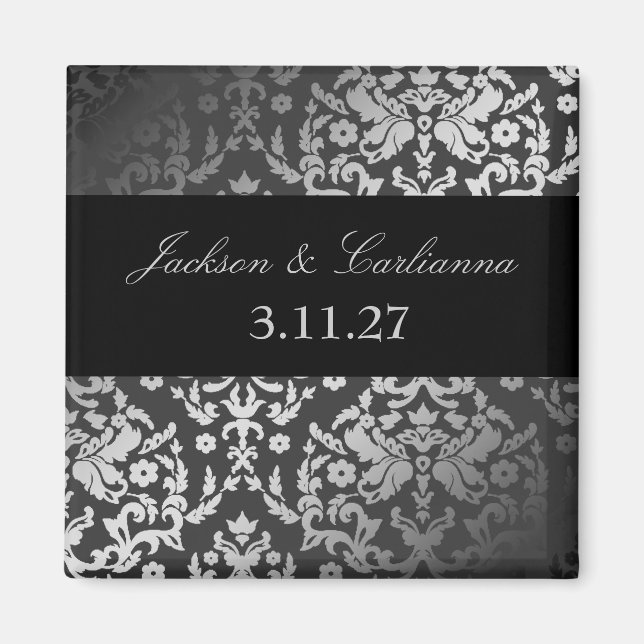 Aimant 311-Dazzling Damask Charcoal (Devant)