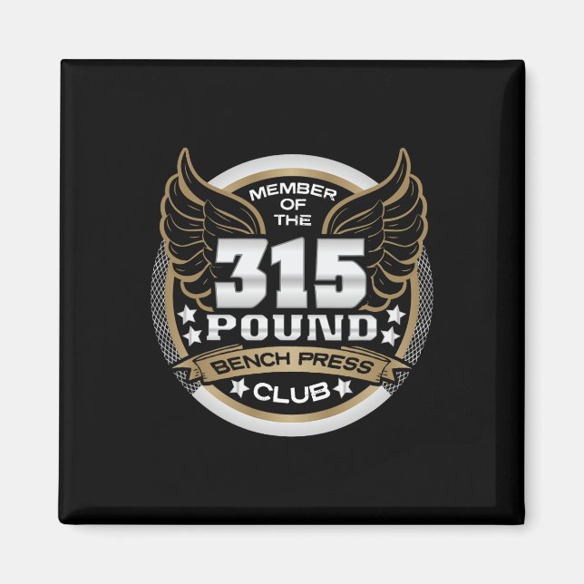 Aimant 315 Pound Bench Press Club For Powerlifter Weightl (Devant)