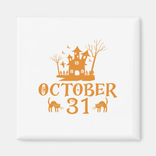 Aimant 31 octobre-halloween-octobre-effrayant-éffrayant-