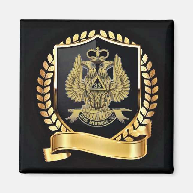 Aimant 33 Degree Mason (Devant)