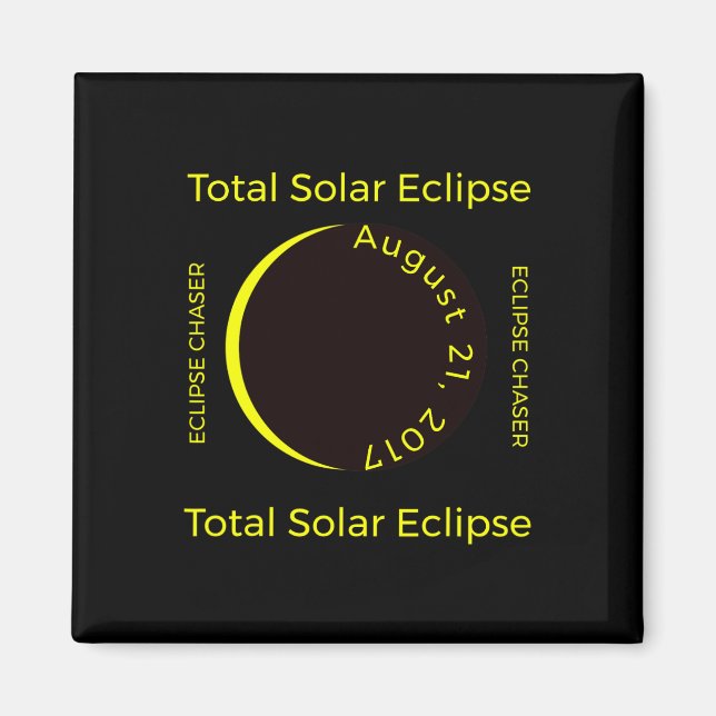Aimant #34 ; Chaser éclipse #34 ; Éclipse solaire totale  (Devant)