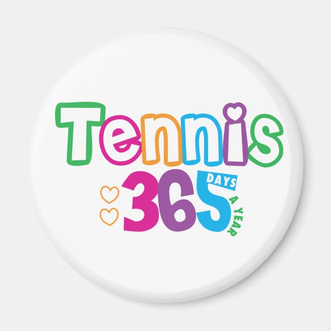 Aimant 365 Tennis (Devant)