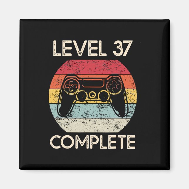 Aimant 37e anniversaire de Mariage Couples Husbynd Gamer  (Devant)