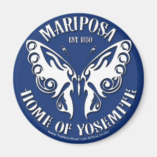 Aimant 3 de Mariposa rond