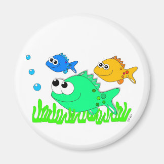 Aimant 3 poissons dans la mer
