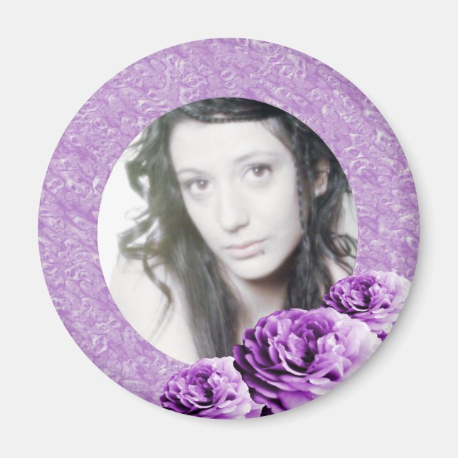 Aimant 3 Roses/Photo (Devant)