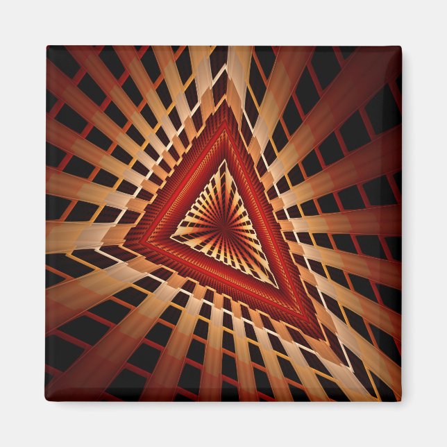 Aimant 3D Fantasy Network Modern Fractal Graphic Design (Devant)