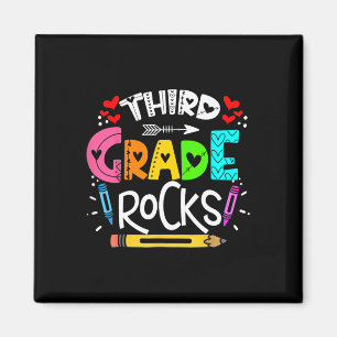 Aimant 3e année Rocks Troisième année Rock Ck À l'école