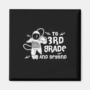 Aimant 3e année Tee Retour à l'école Spaceman Amateurs d'