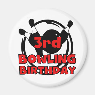 Aimant 3e Bowling Anniversaire Tshirts et cadeaux