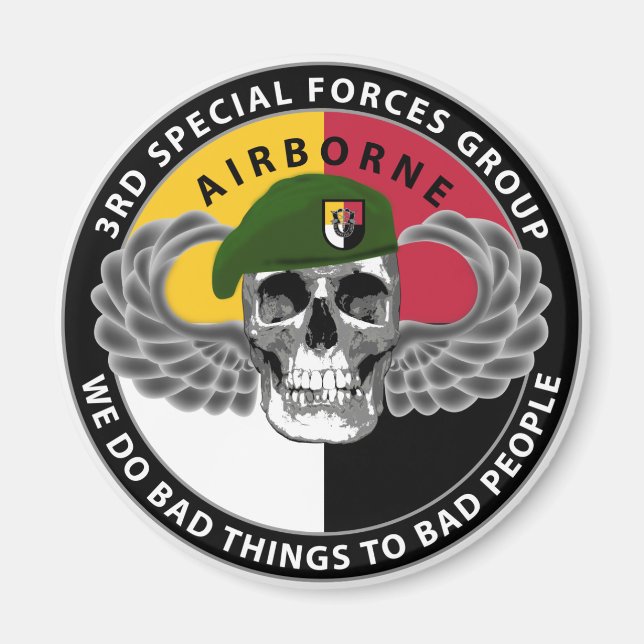 Aimant 3e crâne du groupe des forces spéciales (Devant)