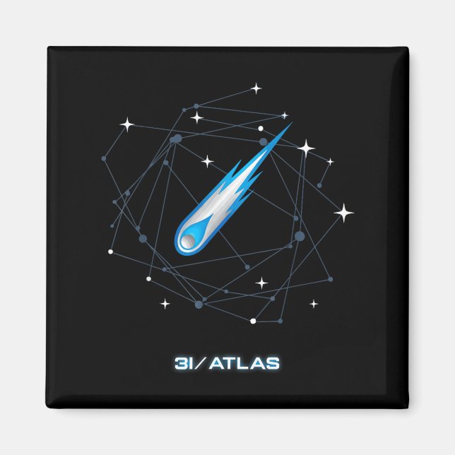 Aimant 3i Atlas Comète Interstellaire 2025 Astronomie Spa (Devant)